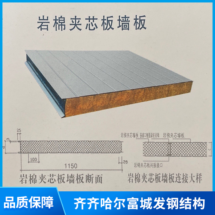 巖棉夾芯板墻板